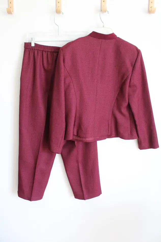 Stephanie Koret Vintage Dark Pink Suit Set 12 Koret Earrings