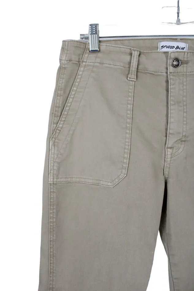 Studio Blue Studio Blue Tan Utility Style Pants 29 10 Earrings