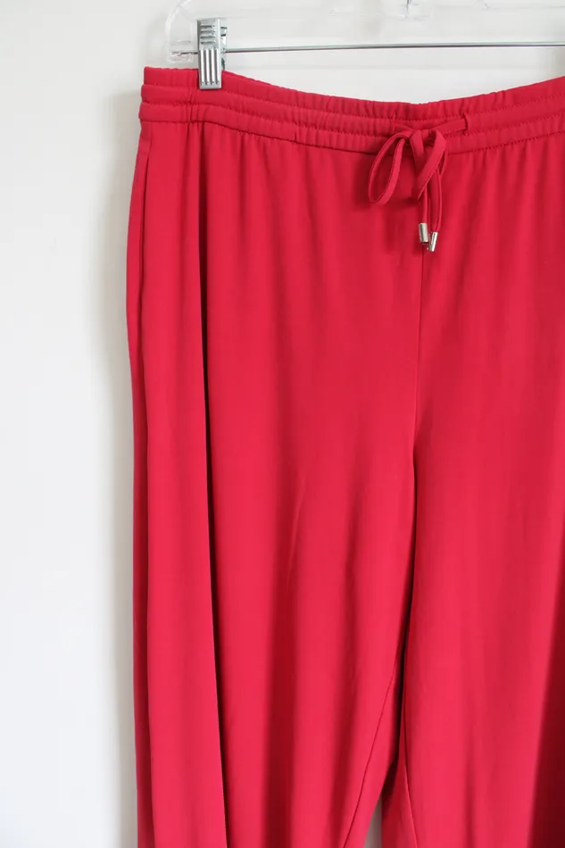 Susan Graver Magenta Cropped Pant M Susan Graver Earrings
