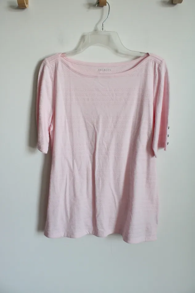 Talbots Necklaces Talbots Light Pink Cotton Shirt L