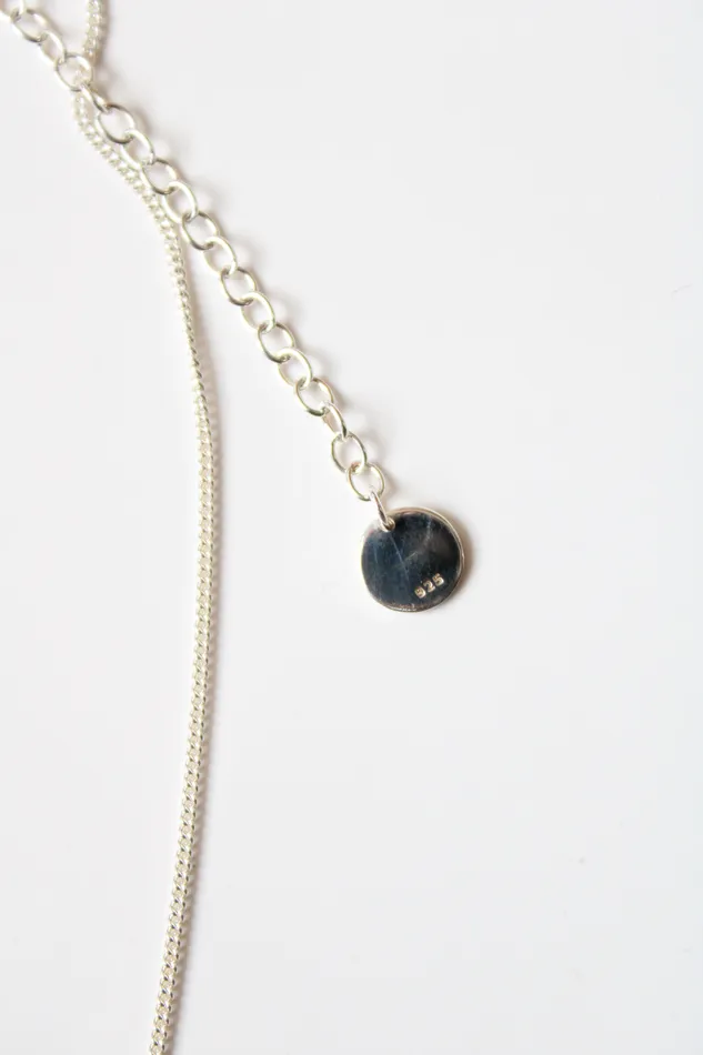 Talbots Talbots Sterling Silver Crystal Cluster Pendant Necklace Necklaces