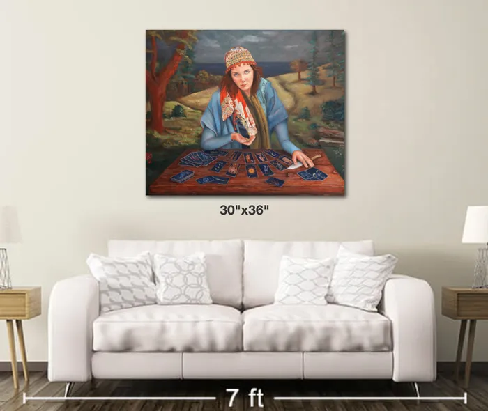 The Gypsy Fortune Teller Metal Print 138 Luma Earrings