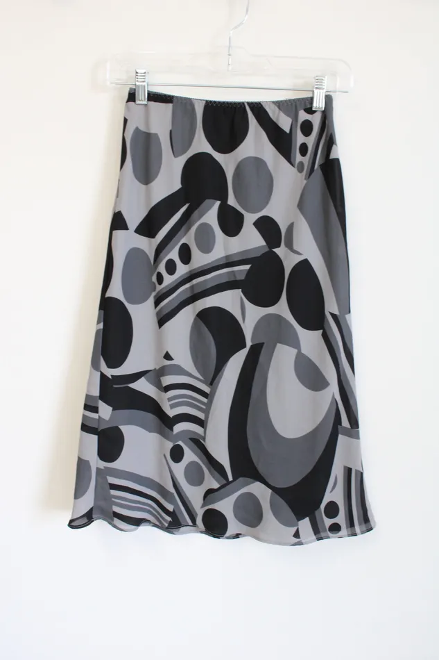The Limited Earrings The Limited Y2K Gray Patterned Skirt XS