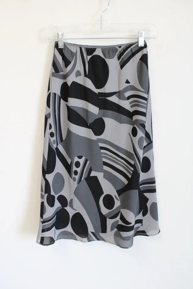The Limited Earrings The Limited Y2K Gray Patterned Skirt XS