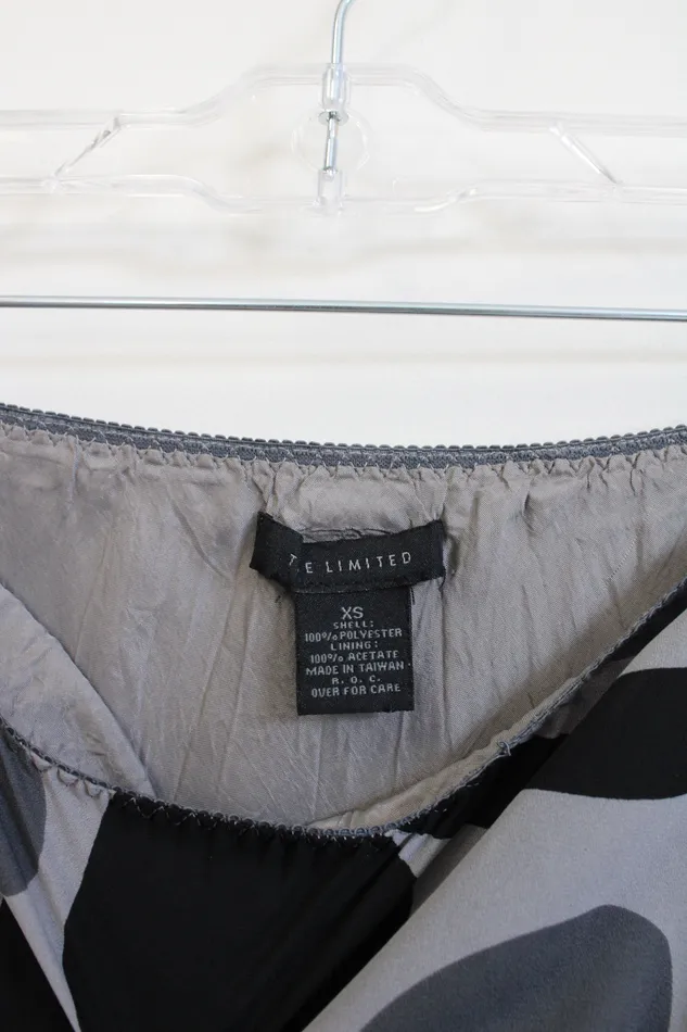 The Limited Earrings The Limited Y2K Gray Patterned Skirt XS