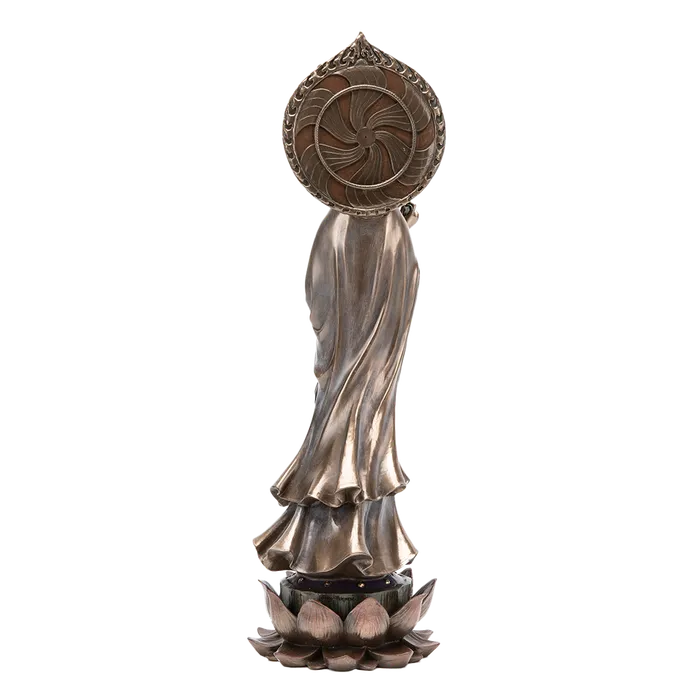 Top Land Trading Necklaces Bronze Kuan Yin Statue with Willow Branch