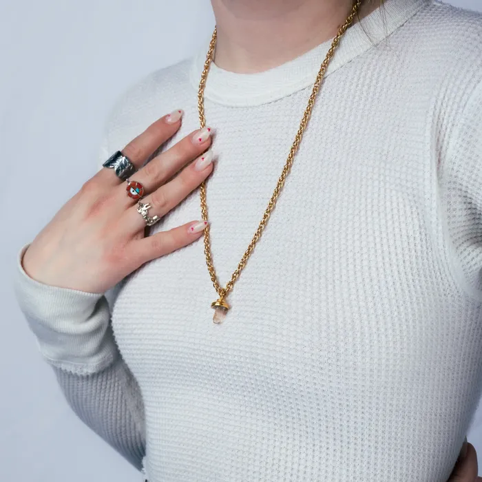 Twisted Silver Necklaces TOPAZ ROPE Necklace