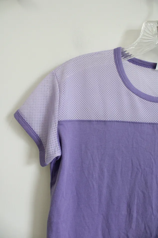 Under Armour Earrings Under Armour HeatGear Loose Fit Purple Mesh Shirt Youth M 1012