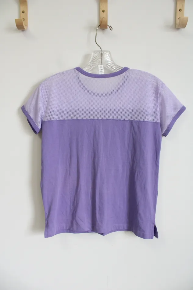 Under Armour Earrings Under Armour HeatGear Loose Fit Purple Mesh Shirt Youth M 1012