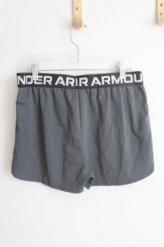 Under Armour Gray Athletic Shorts Youth XL 1820 Under Armour Earrings