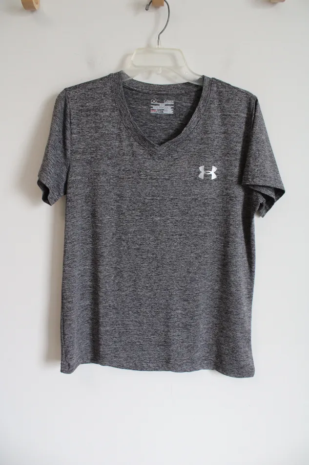 Under Armour Loose Fit Gray Short Sleeved Shirt L Under Armour Earrings