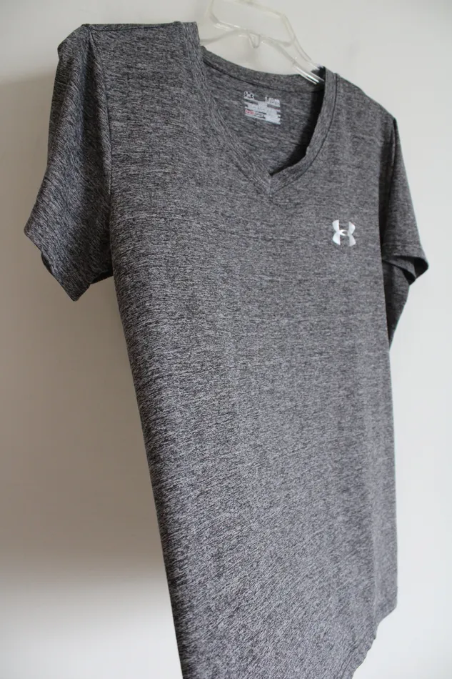 Under Armour Loose Fit Gray Short Sleeved Shirt L Under Armour Earrings