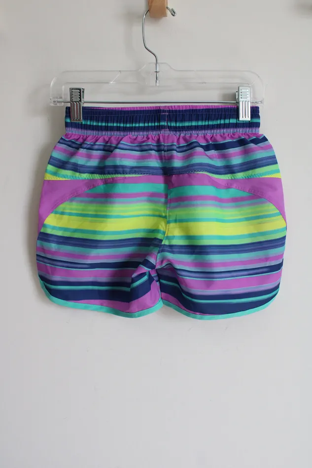 Under Armour Purple Striped Shorts Youth S 8 Under Armour Earrings