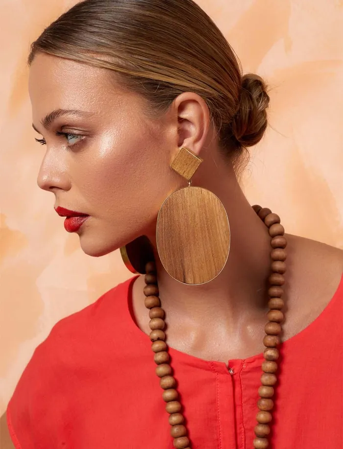 VIDA OVAL EARRING Erika Pea Earrings