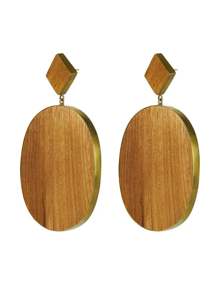 VIDA OVAL EARRING Erika Pea Earrings