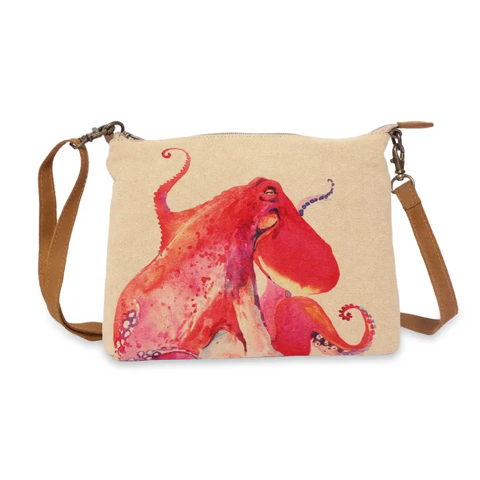 VILLA2INC Earrings Cott n Curls Octopus Crossbody Sling Bag