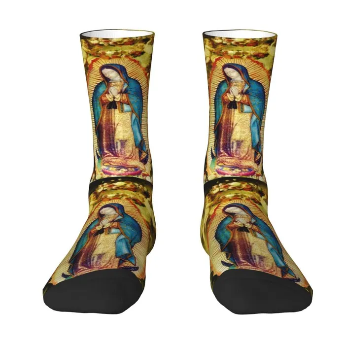 Virgin Mary with Cherubs Socks Lords Guidance Necklaces