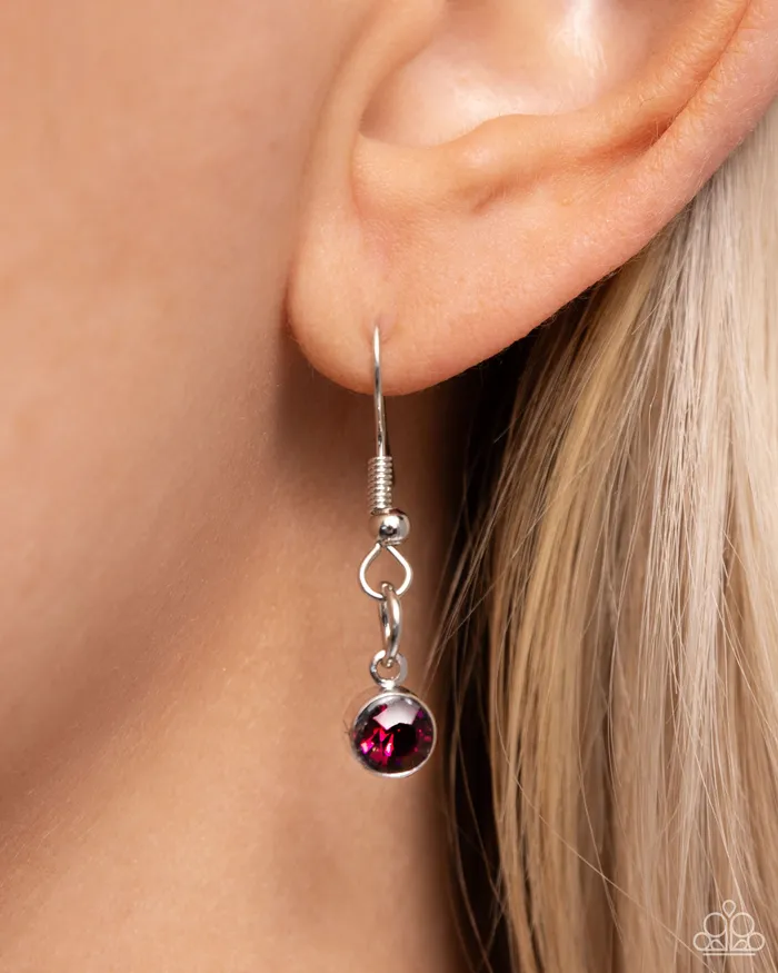Wallflower Whimsy Purple Paparazzi Accessories Earrings