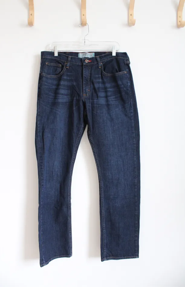 Wrangler Earrings Wrangler Slim Straight Dark Wash Jeans 34X32