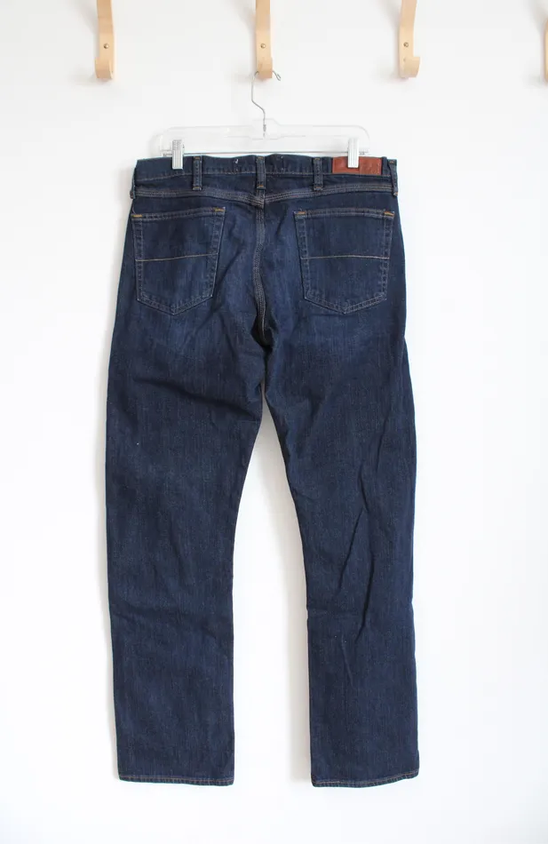 Wrangler Earrings Wrangler Slim Straight Dark Wash Jeans 34X32