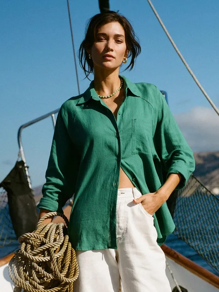 Z Supply Earrings Z Supply The Perfect Linen Top