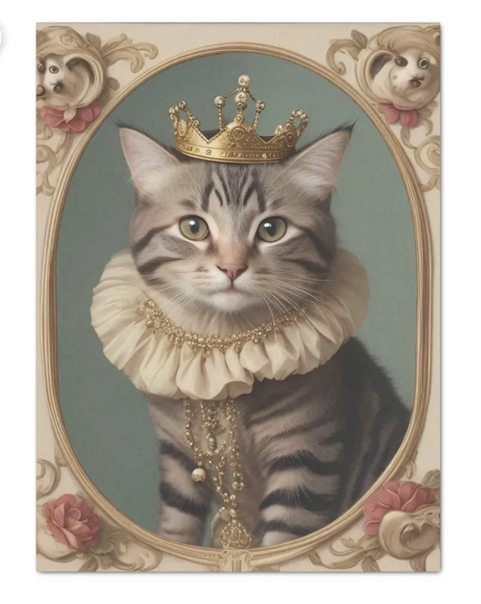 ZAZZLE Earrings Princess Paws Decoupage Tissue Paper