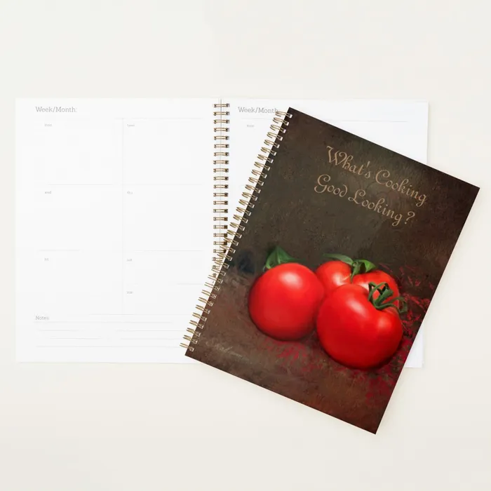 ZAZZLE Tomato Trio Whats Cooking Good Looking Meal Planner Small Earrings