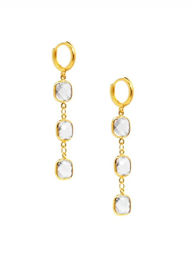Zenzii Crystal Chain Earring Earrings